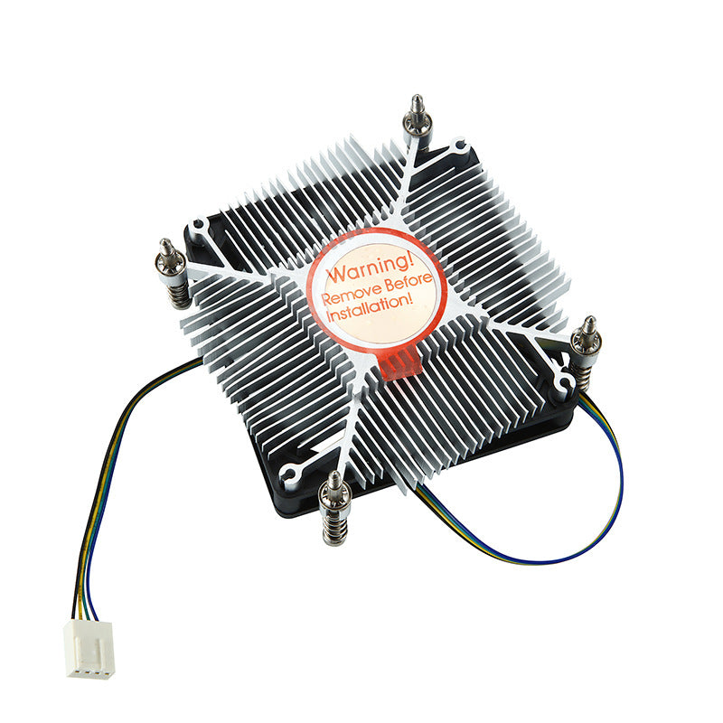 SKTC KT-27 Low-Profile CPU Cooler — 27mm Slim, 80mm PWM Fan, Intel LGA115X, HTPC & 1U