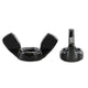 10Pcs Carbon Steel Black Wing Nut M4 M5 M6 M8 M10 M12