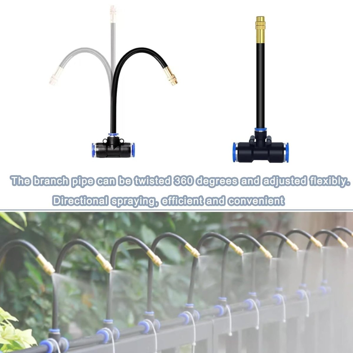 360° Curved Garden Automatic Irrigation System, Garden Grid Watering Sprinkler System DIY Irrigation Set for Greenhouse Yard Lawn Raised Garden Bed - HomeDIYer