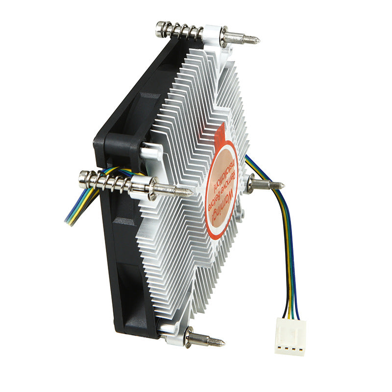 SKTC KT-27 Low-Profile CPU Cooler — 27mm Slim, 80mm PWM Fan, Intel LGA115X, HTPC & 1U