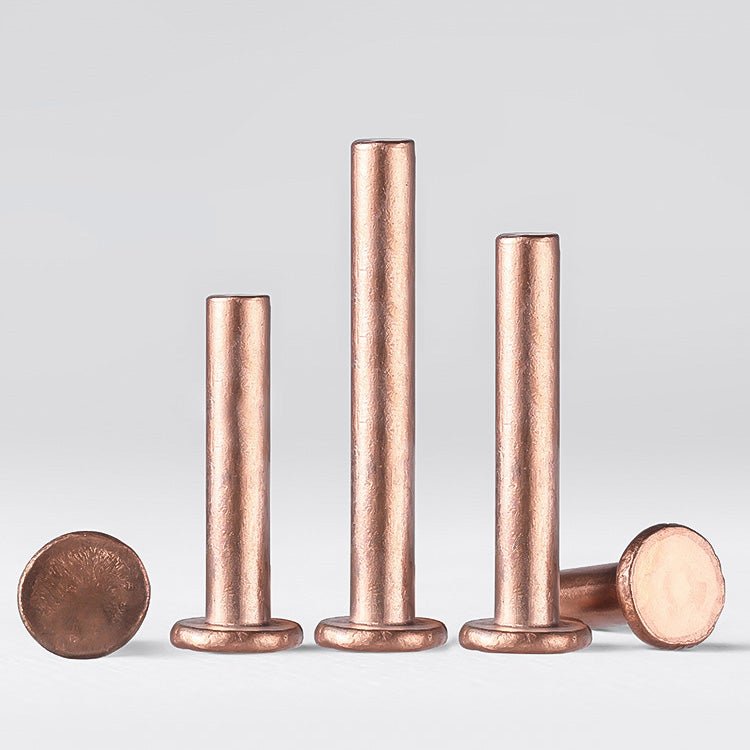 Purple Rivet Purple Copper Flat Head Rivets M1.5 M2 M2.5 M3 M4 M5 M6 M8(50PCS)