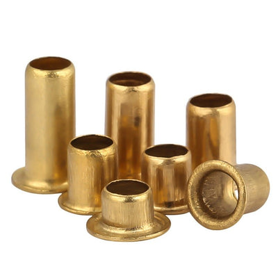 10 Stücke Messing M0.9 M1.7 M2.3 M3 Hohlniete Kupfer Hühnerauge Platine PCB Nagel Durchgangsloch Rohrniete