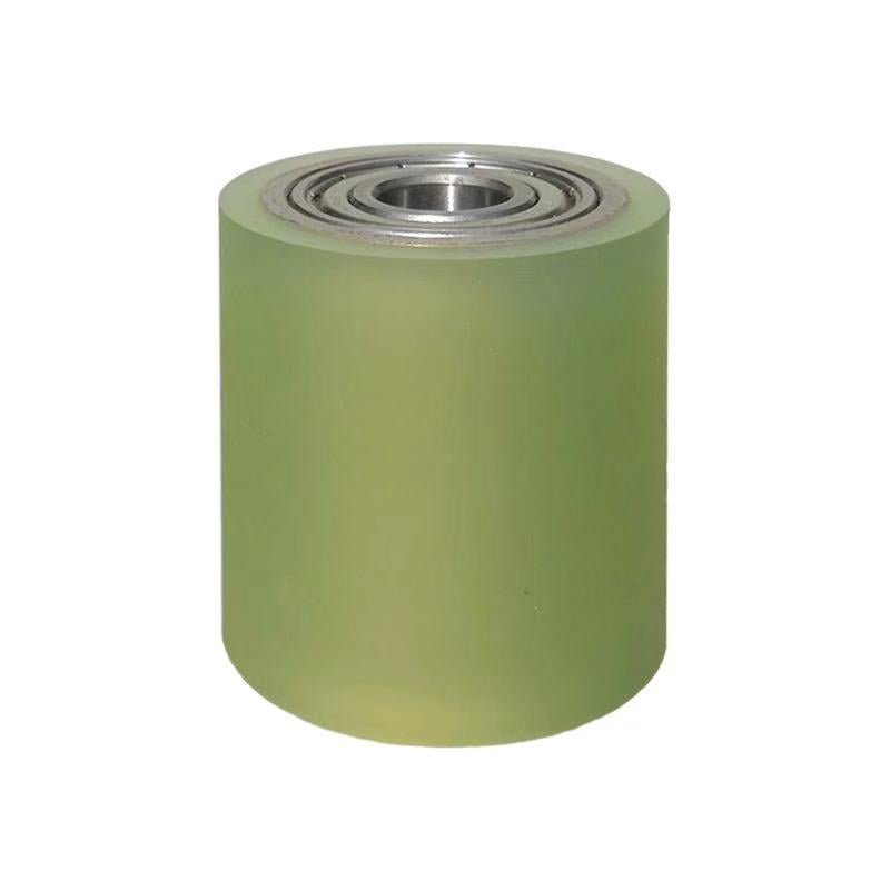 Polyurethane Coated Roller Non - power Roller Double Bearing Rubber Wheel Outer Diameter 50 Series Rubber Coated Wheel - HomeDIYer