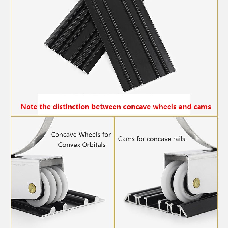 Wardrobe Closet Sliding Door Pulley Stainless Steel Bathroom Partition Glass Wheel Furniture Caster Part - HomeDIYer
