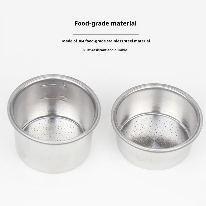 304 Stainless Steel Espresso Filter Basket – 51mm / 54mm / 58mm | Single & Double Shot Precision Portafilter Cup