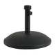 Ander 55 lb Round Outdoor Umbrella Base, Concrete-Filled Resin, Fits 32–48 mm Poles, Black