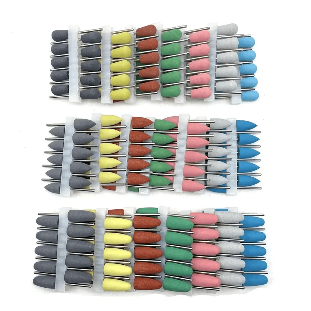 Dental Silicone Rubber Polishers Burs Grinding Heads 2.35mm HP Shank Drill Rotary Dentist Tool Dental Lab Instrument - HomeDIYer