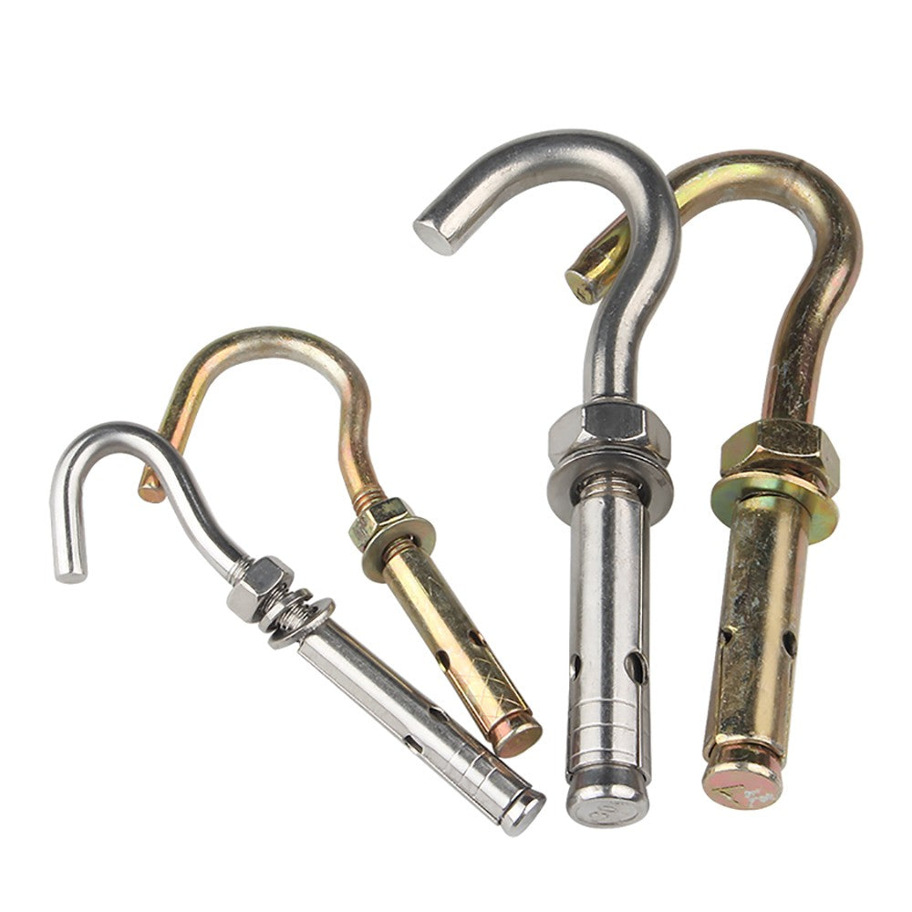 Open Hook Eye Bolt Shield Anchor Expansion Bolts — M6 M8 M10 M12