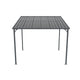 Metal Pergola with Inclined Roof 8x10 ft, Wall-Mounted Galvanized Steel Patio Shelter