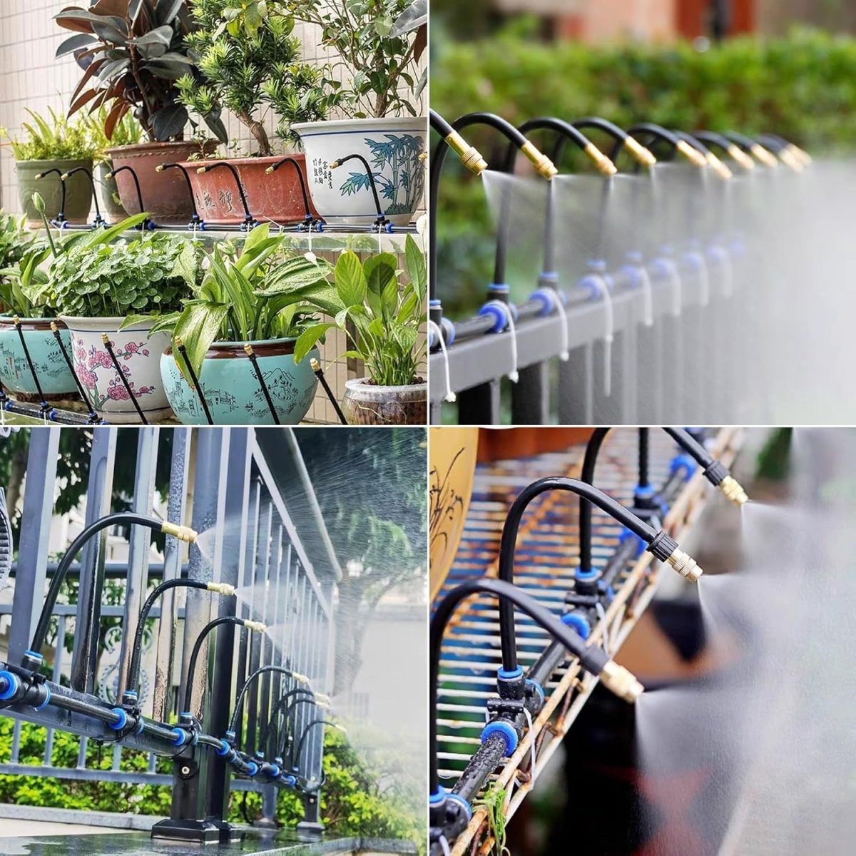 360° Curved Garden Automatic Irrigation System, Garden Grid Watering Sprinkler System DIY Irrigation Set for Greenhouse Yard Lawn Raised Garden Bed - HomeDIYer