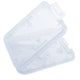 SD Card and TF Card Storage Case, PP Plastic Memory Card Holder Box, White, 56×43×9mm — Pack of 10