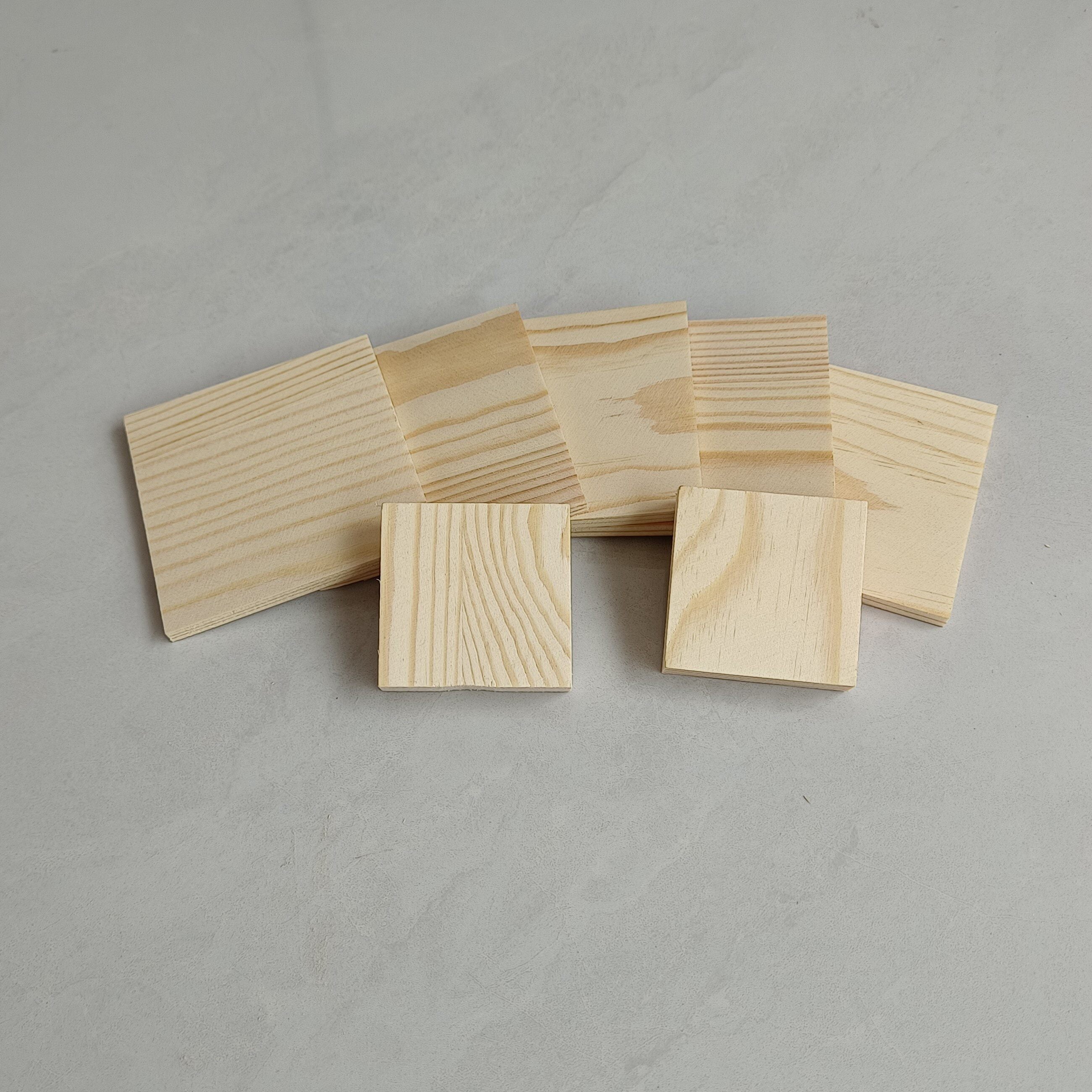 Solid Pine Wood Blocks – Square Timber for DIY Crafts, Model Making & Custom Projects