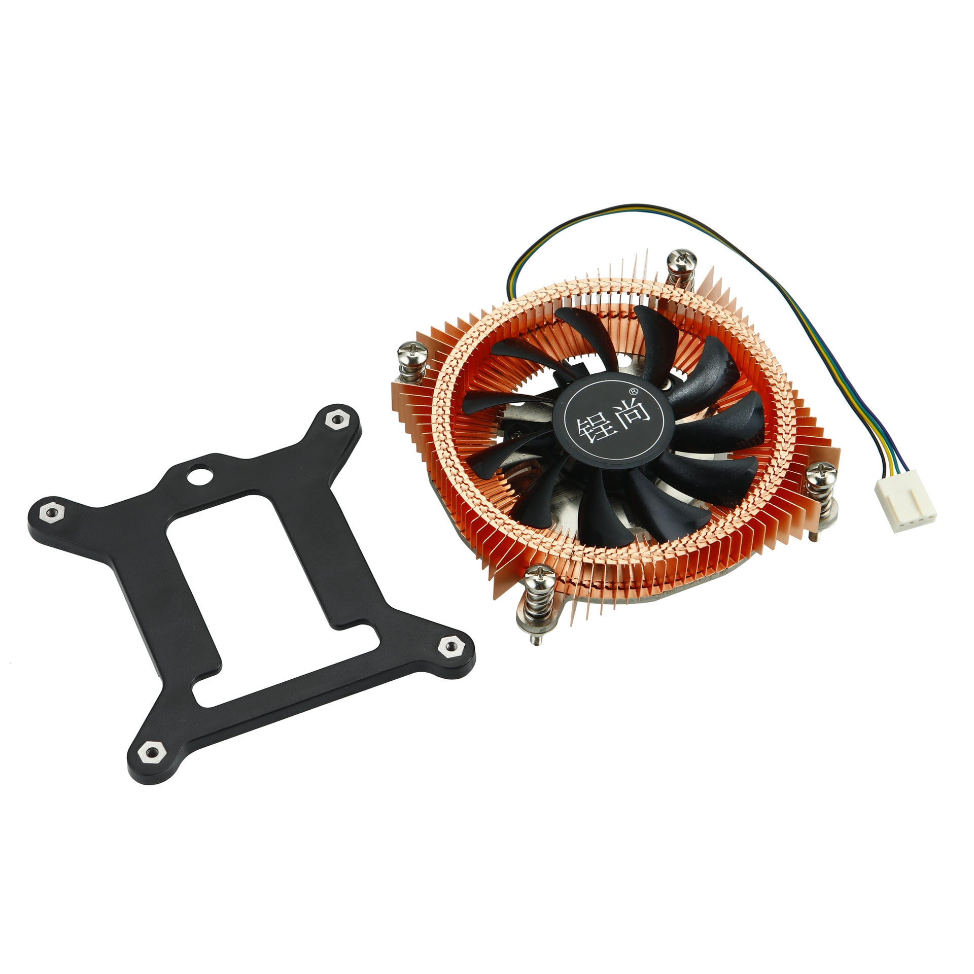 SKTC KT-19 Low-Profile CPU Cooler – Full Copper, PWM Fan, Ultra-Slim 19mm for Mini-ITX & HTPC