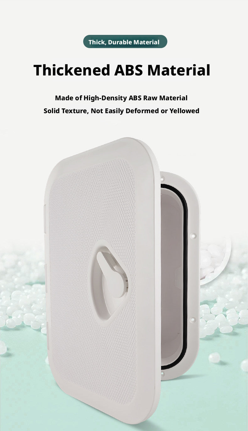 Flush-Mount ABS Deck Storage Box – Tackle Organizer with 270° Rotating Latch for Boats & Kayaks