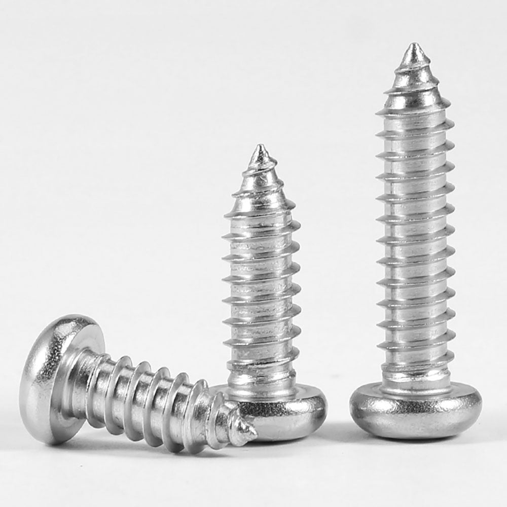 M4 M4.2 M5.5 M6 M8 304 Stainless Steel Phillips Pan Head Self Tapping Screws(10pcs) - HomeDIYer