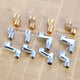 BSP 1/2'' x 3/4'' Male Tap Reducer Bath Shower Pipe Reduction Dog Legs Eccentric,Brass/stainless steel