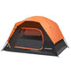 Camping Tent 2/3/4 Person, Waterproof Windproof Double Layer with Rainfly, Easy Setup for Backpacking, Hiking, Mountaineering, Outdoor