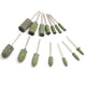 2.35mm/3mm/6mm Shank Rubber Polishing Burr Point Bullet Cylinder Rotary Tools