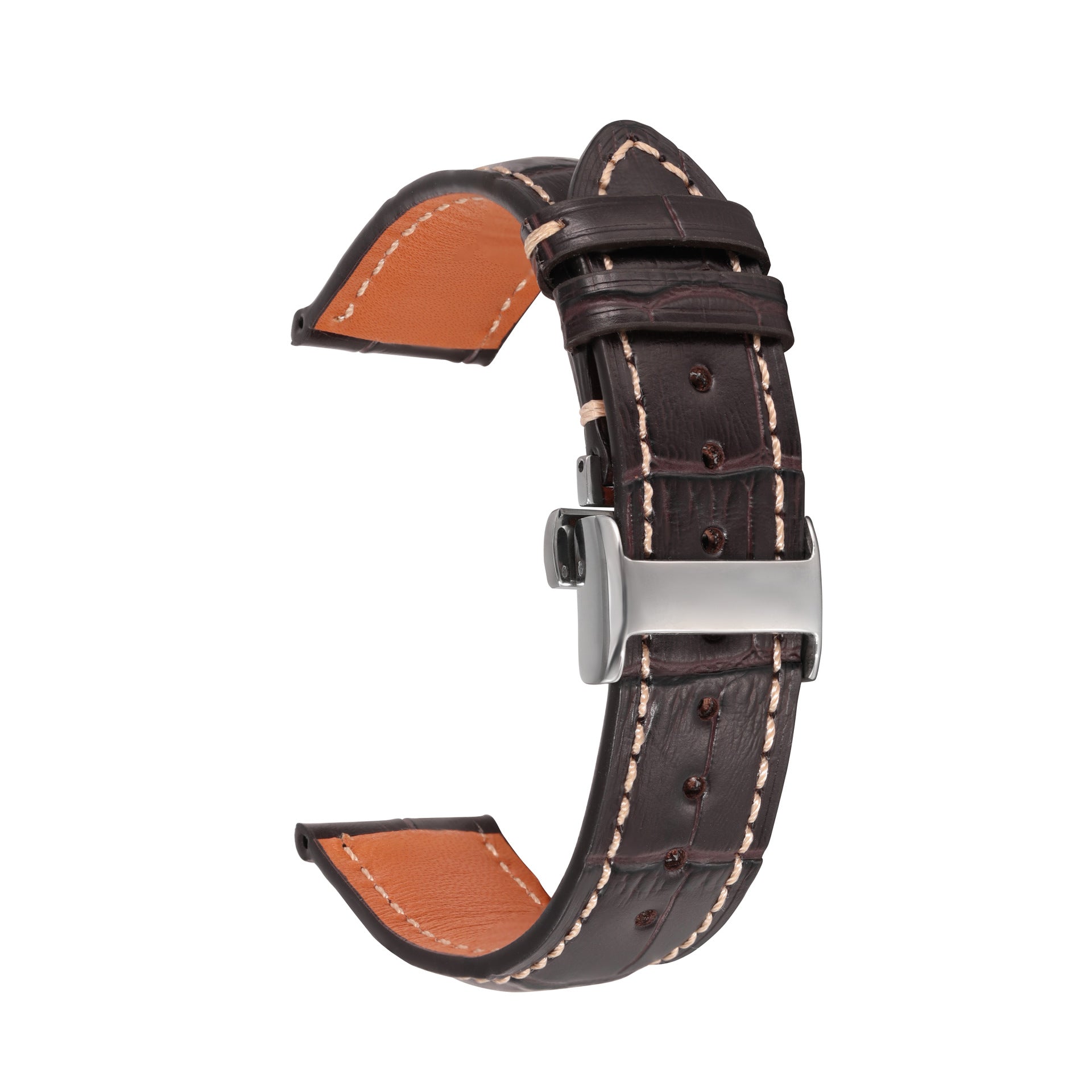 Longines Master Collection Leather Watch Band Bamboo Grain 8 Widths