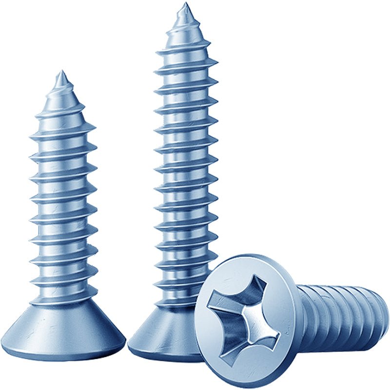 Carbon Steel Galvanized Phillips Countersunk Head Self tapping screws M3 M4 M5 M6 - HomeDIYer
