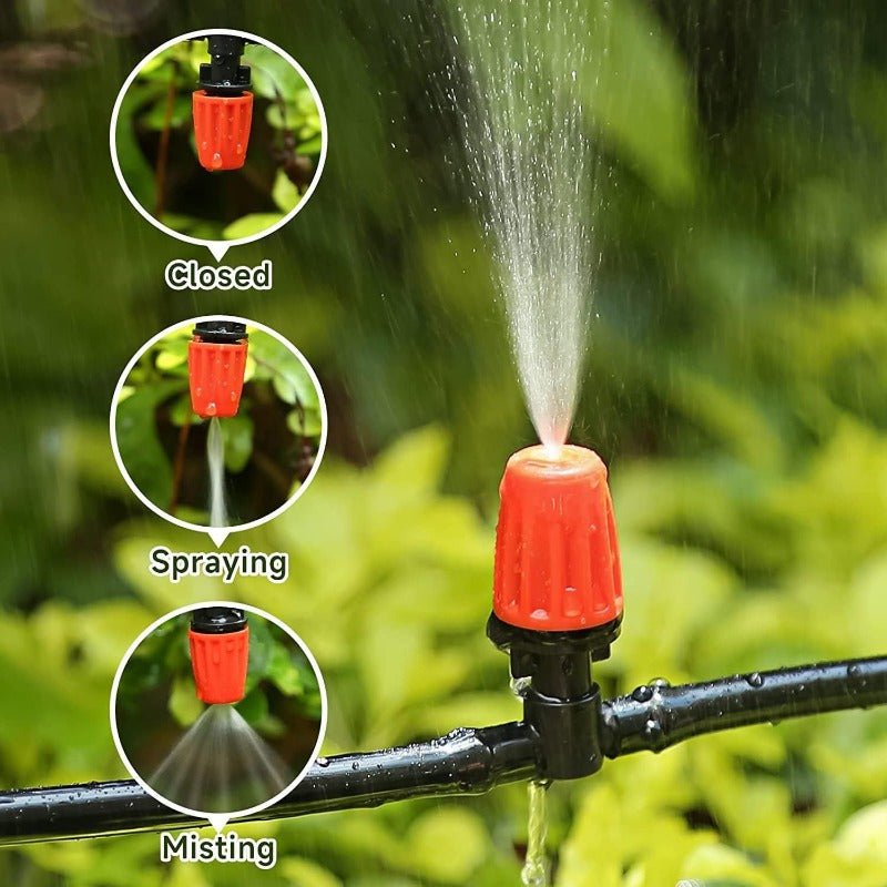 Gardening irrigation equipment 1/4 - inch Mist Irrigation Kits Accessories Plant Watering System Spray automatic watering atomization spray water diameter 30cm - HomeDIYer