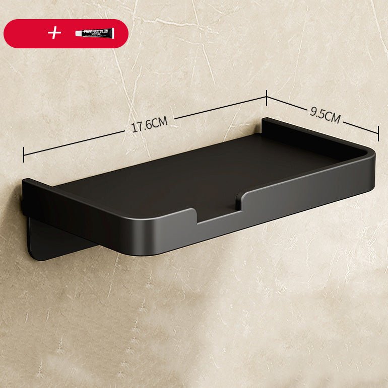 Bathroom Paper Towel Holder No Punch Bathroom Cell Phone Roll Paper Holder Tissue Box Black & Gray - HomeDIYer