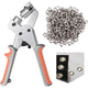 Eyelet Hole Punch Pliers Kit – Button Setting Tool with 100 Sets Metal Eyelets & Washers