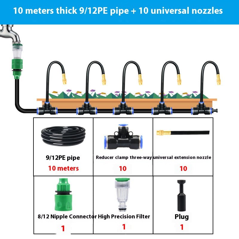 360° Curved Garden Automatic Irrigation System, Garden Grid Watering Sprinkler System DIY Irrigation Set for Greenhouse Yard Lawn Raised Garden Bed - HomeDIYer