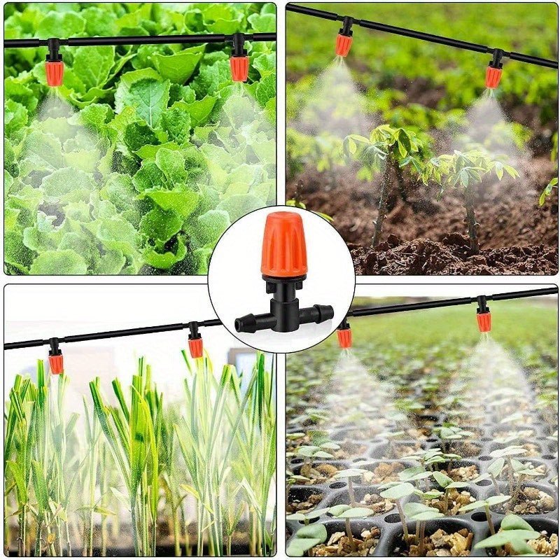 Gardening irrigation equipment 1/4 - inch Mist Irrigation Kits Accessories Plant Watering System Spray automatic watering atomization spray water diameter 30cm - HomeDIYer