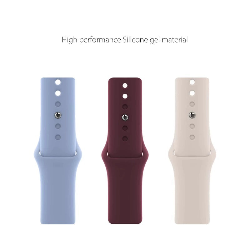 Silicone Sport Band for Apple Watch 38/40/41/42/44/45/49mm – 17 Colors