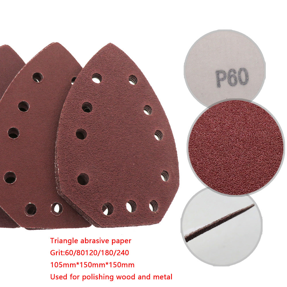 Sandpaper Frosted Sheet Girnding Plate Polish 60~240Grit 150*150*105mm 11 holes