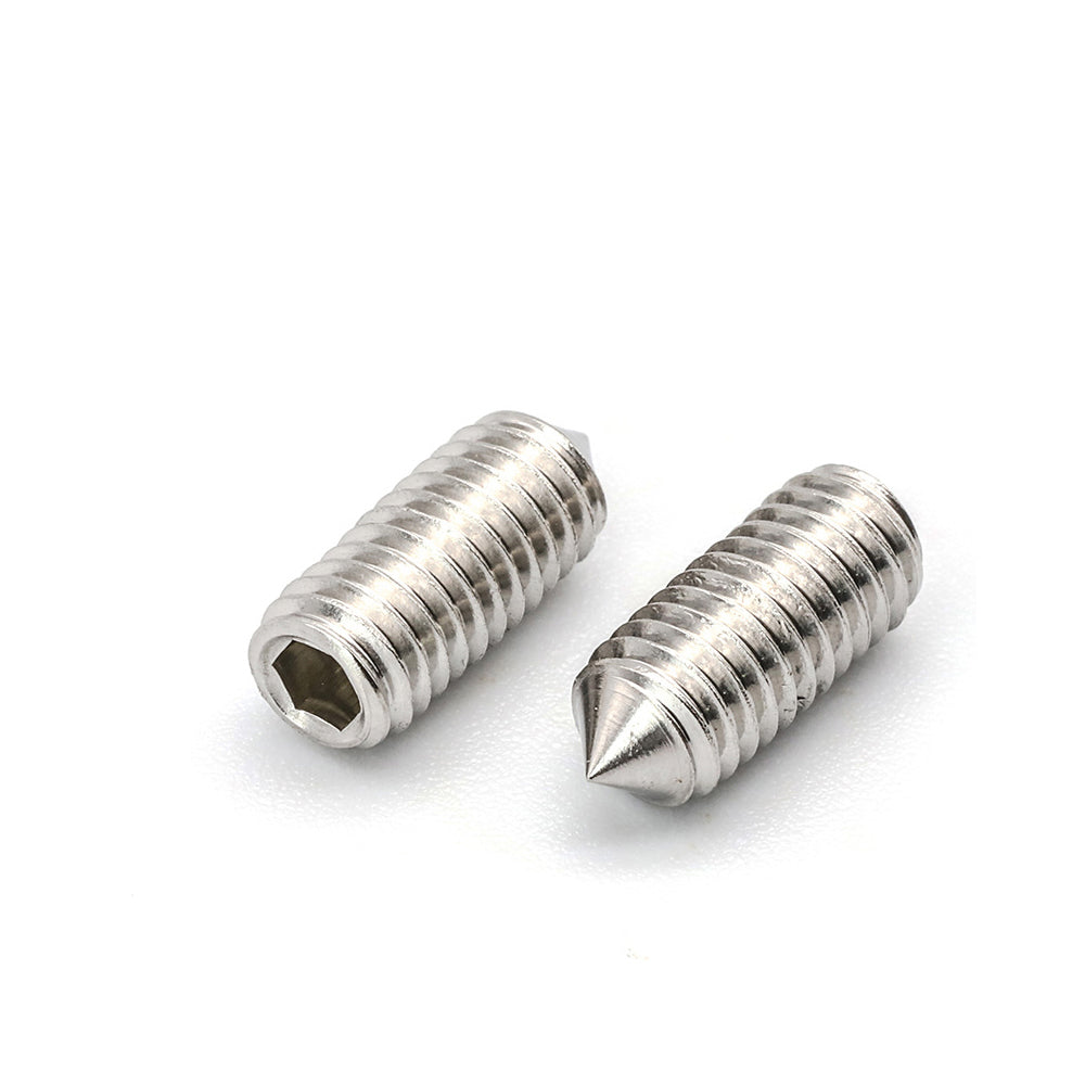 CONE POINT GRUB SCREWS ALLEN SOCKET BOLTS M3 M4 M5 M6 M8 A2-70 STAINLESS STEEL
