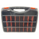 Multi-Compartment Portable Plastic Tool Box with Removable Dividers, Thick-Wall Design, Large Capacity for Screw Accessories Storage