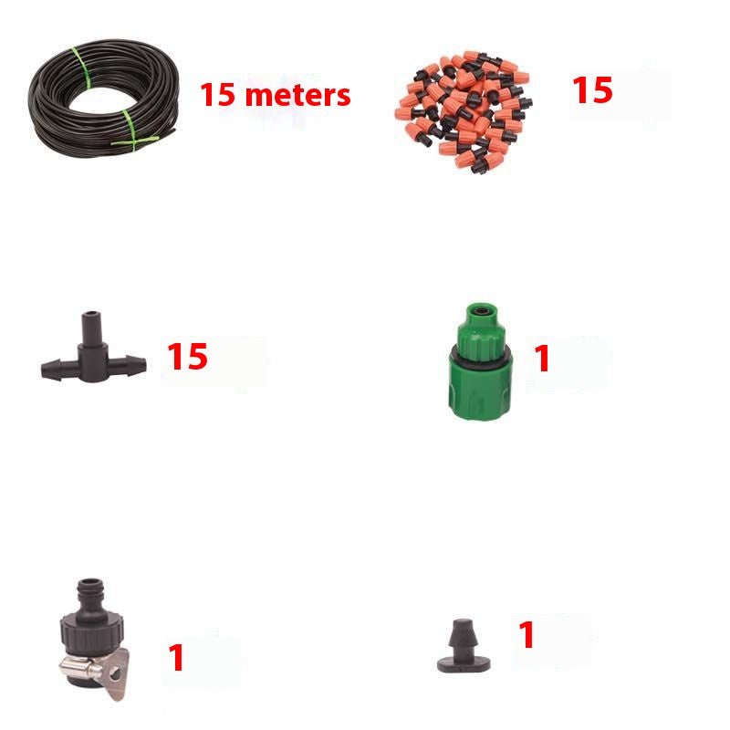 Gardening irrigation equipment 1/4 - inch Mist Irrigation Kits Accessories Plant Watering System Spray automatic watering atomization spray water diameter 30cm - HomeDIYer