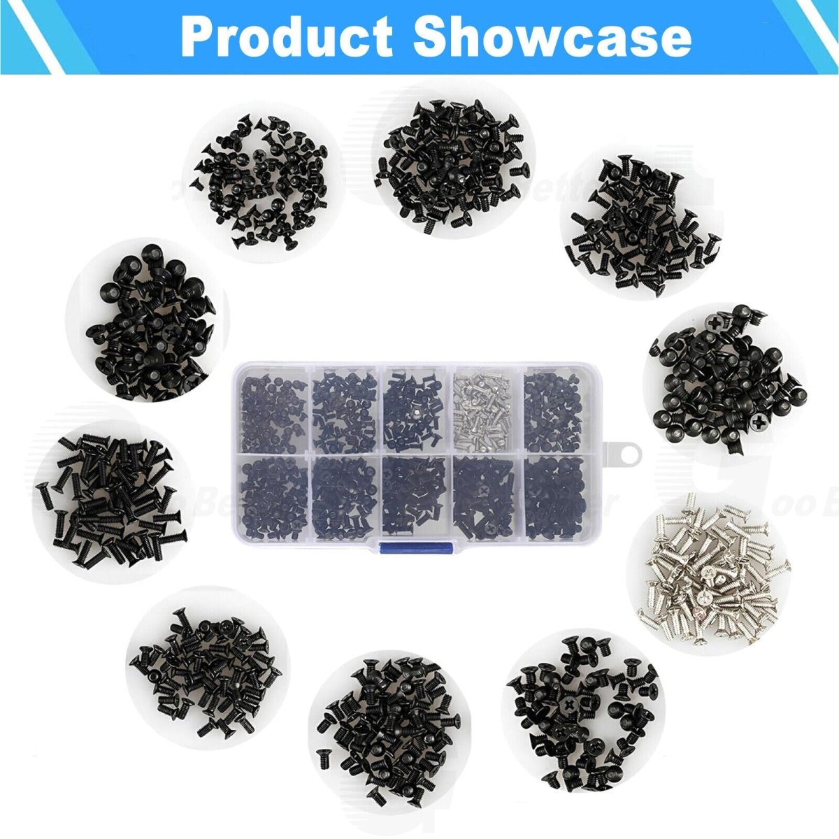 500pcs Laptop Notebook Computer Screw Kit Flat Head Small Mini Screws M2 M2.5 M3 - HomeDIYer