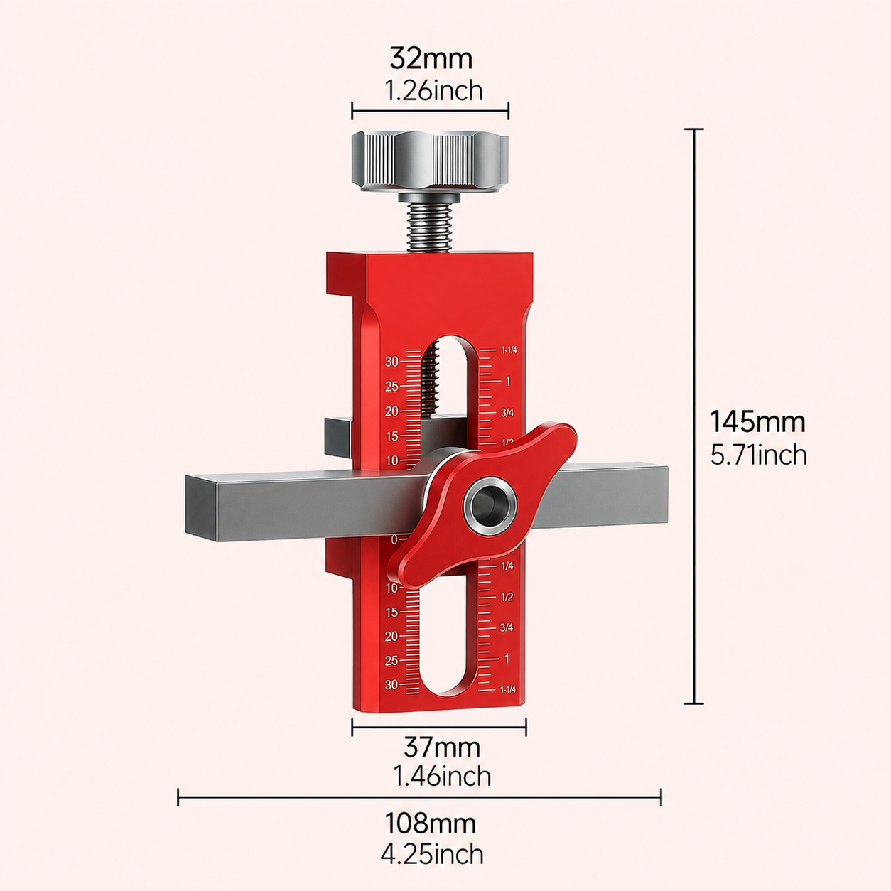 1. Cross-border cabinet door installation aid, aluminum alloy rebound, punched wardrobe door, door leveler, wooden tools