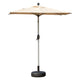 Rectangle Patio Umbrella with Crank Lift & Push-Button Tilt, 6-Rib Aluminium, Beige
