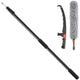 Manual Pole Saw, 4.9–20 ft Extendable Tree Pruner with Chenille Brush & Aluminum Handle