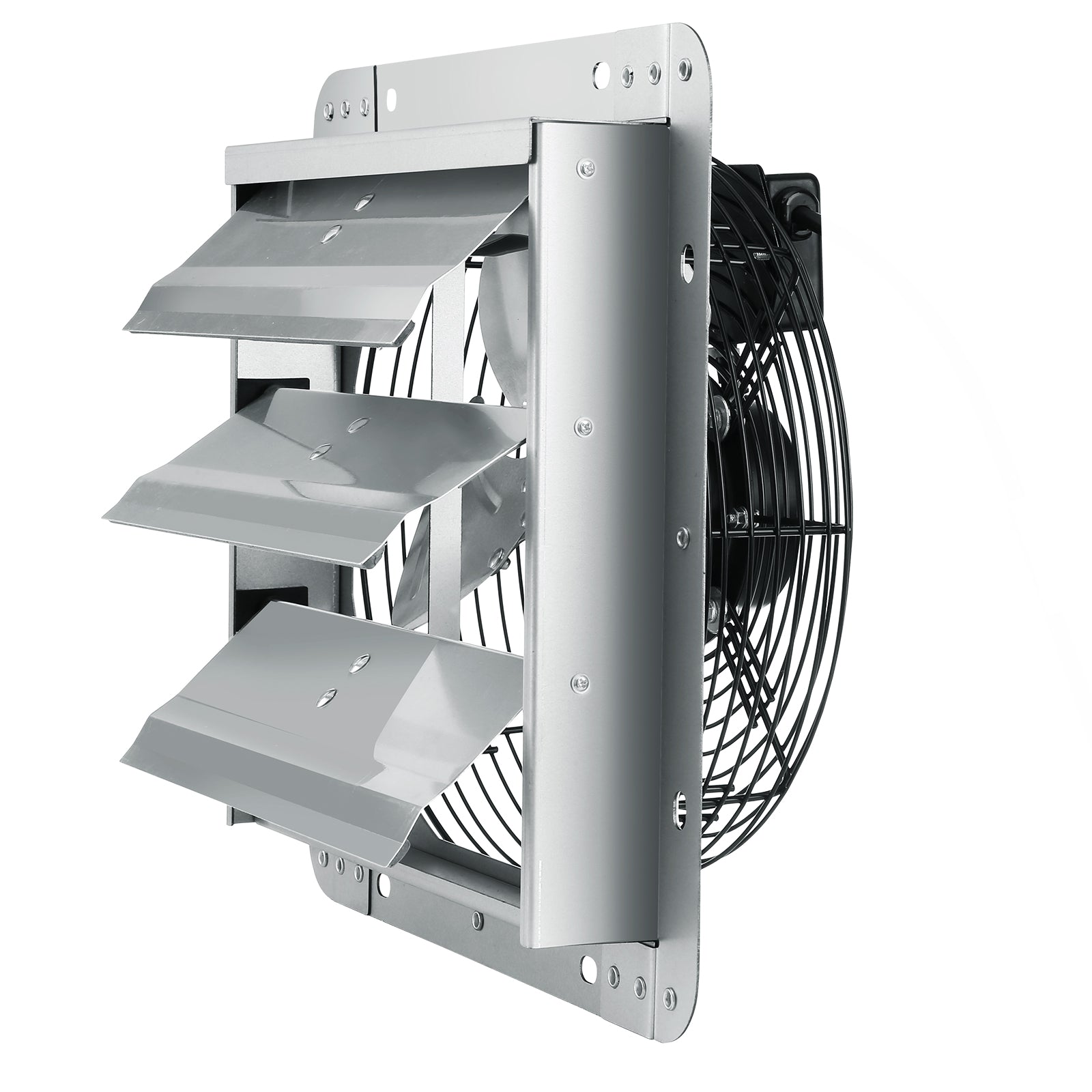 12" Shutter Exhaust Fan – 1000 CFM High‑Speed Wall Mount Attic Fan for Garage, Greenhouse, Shed, Workshop
