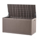 Outdoor Storage Box, 100 Gallon Resin Deck Box, Backyard Outside Toy and Towel Storage Cabinet Waterproof, for Patio Furniture Cushions, Garden Tools, Pool Supplies & Package Delivery (Grey)