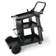Welding Cart, 3-Tier Welder Cart Heavy Duty with 400 Lbs Weight Capacity, 360° Swivel Wheels, Tank Storage Safety Chains, Rolling MIG Welder Cart for TIG, ARC, MMA, Plasma Cutter Welding Machine