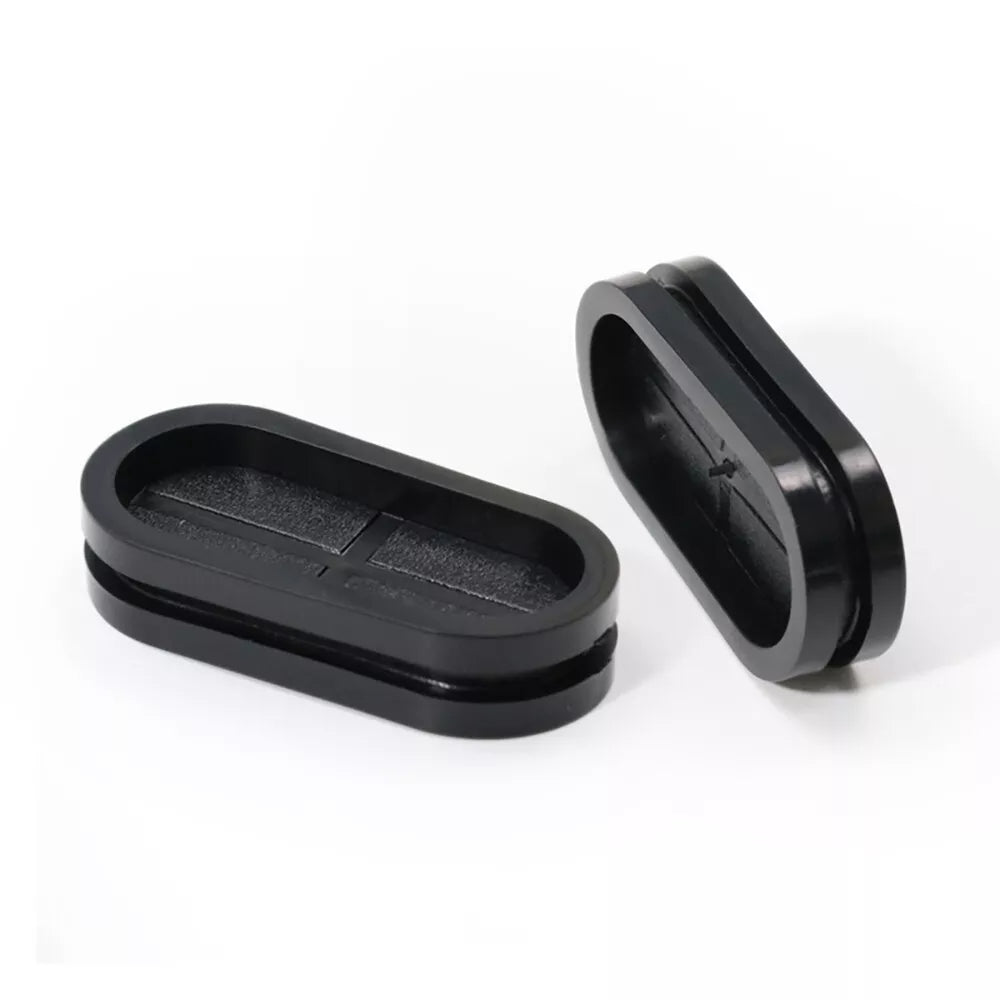 Oval Blanking Blind Rubber Wiring Grommet Dual Sided Closed Cable Hole Plug Bung - HomeDIYer