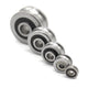 3-8mm Metal Pulley Wheel U/V Grooved Sealed Ball Bearings Rope Wire Guide Roller