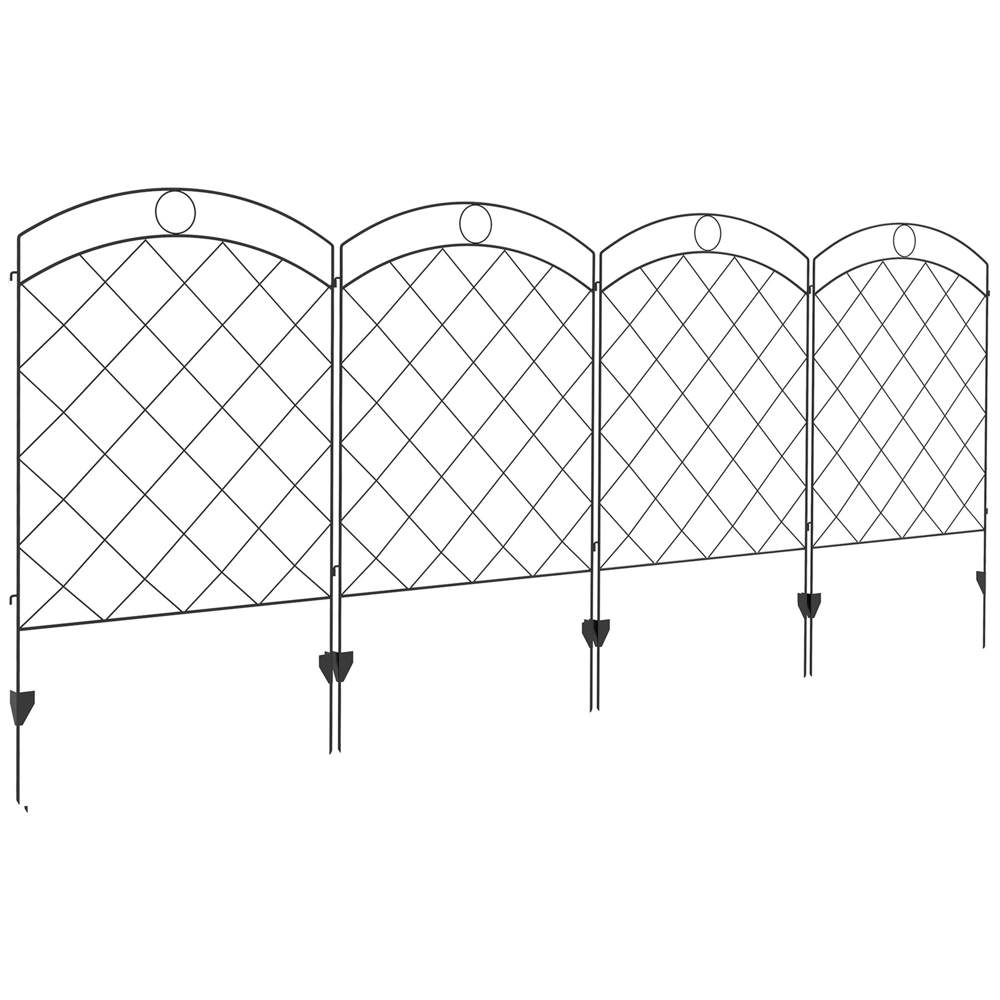 Outsunny Metal Trellis Arbor Arch for Climbing Plants with Garden Bench, Grow Grapes & Vines, Patio Decor & 2-Person Outdoor Steel Decorative Seating, 484 lbs. Weight Capacity, Black