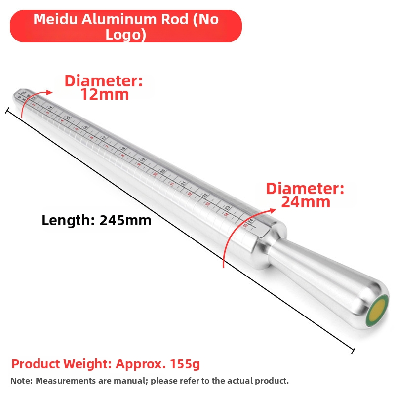 Ring Sizer & Mandrel Set – US Ring Size Measurement Tool with Alloy Ring Gauge & Aluminum Mandrel (0–13 / 0–15)