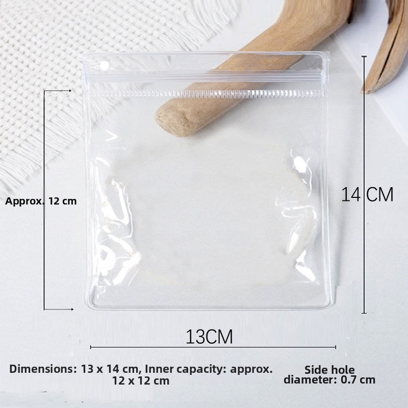 PVC Transparent Zip-Seal Hanging Display Bags – Jewelry, Earring & Jade Storage with Hang Hole