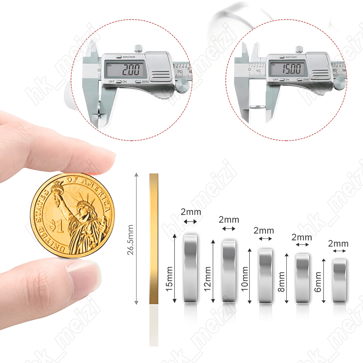 N52 Neodymium Round Disc Magnets With Hole Tiny/Large Magne for Door Fridge DIY - HomeDIYer