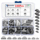 100Pcs Carbon Steel Woodruff Keys Half Moon Assortment Kit Semicircle 8 Sizes