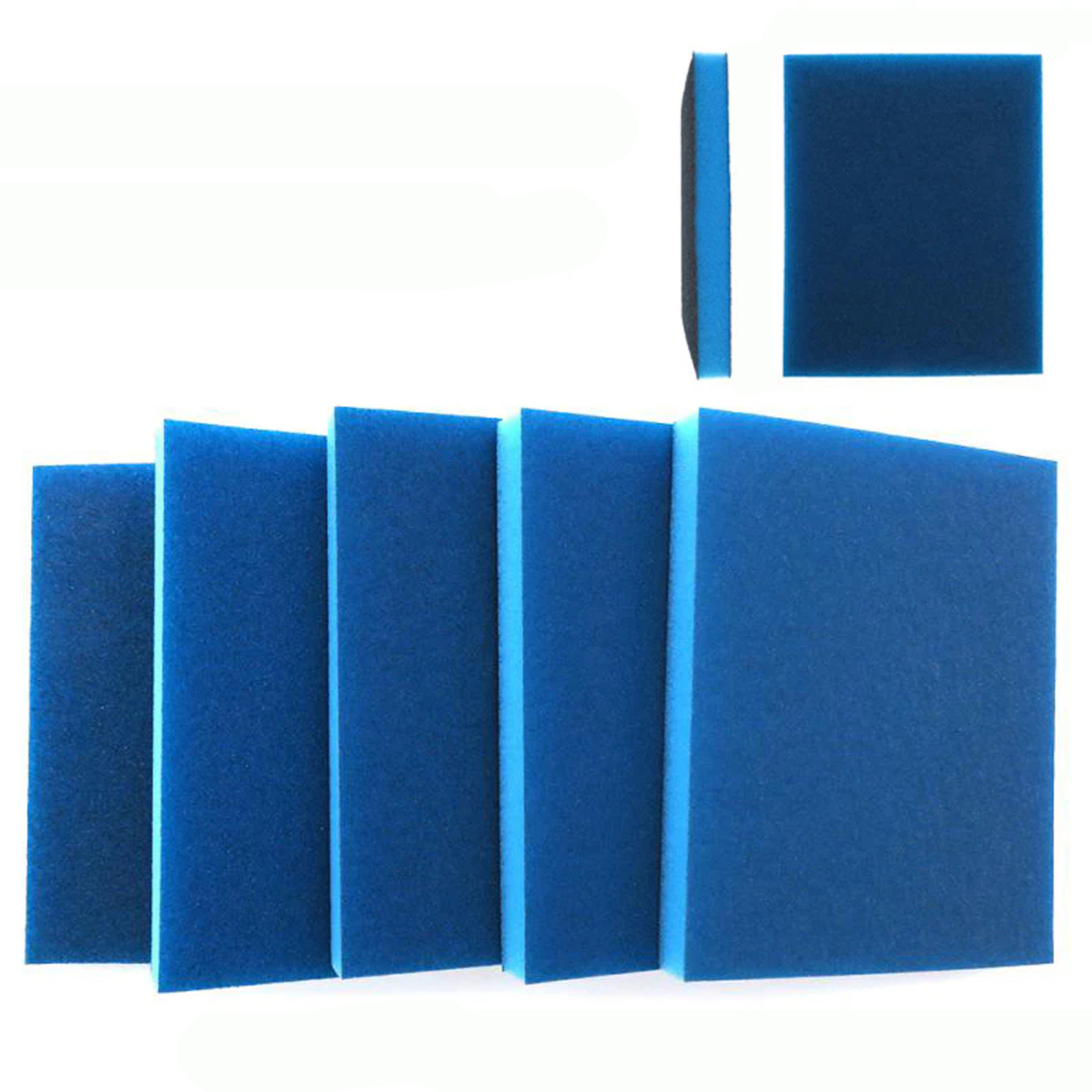 100x120mm Wet & Dry Sponge Blue Sandpaper Block 100#-240# Double Sided Polished