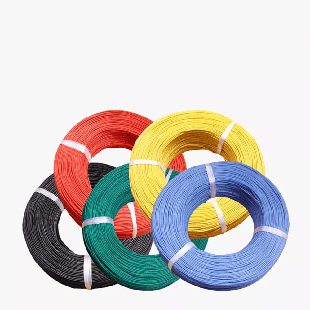 10AWG - 30AWG Silikon-Elektrodraht, flexibles Litzenkabel, verzinntes Kupfer, weiß und braun